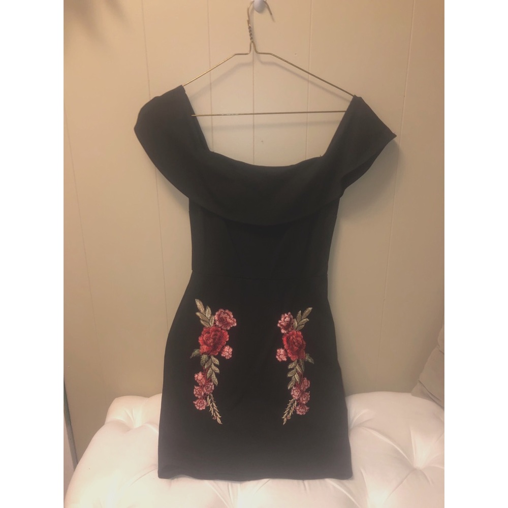 Off Shoulder Ruffle Bodycon